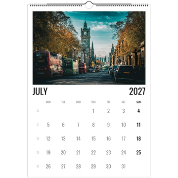 Edinburgh calendar 2027