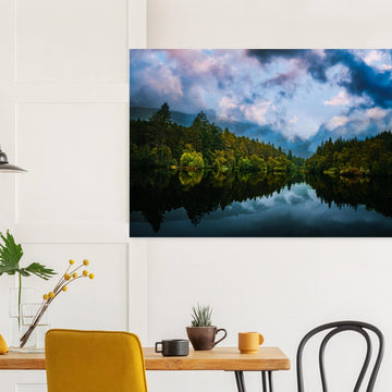 Loch Lochan sunset wall art premium matte poster