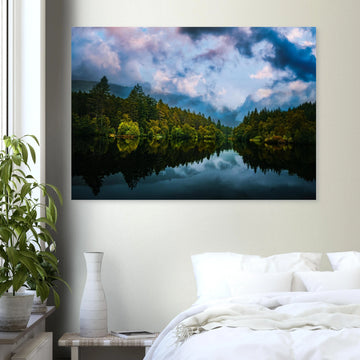Loch Lochan sunset wall art premium matte poster