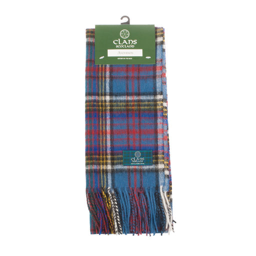 Lambswool scarf Anderson tartan | Scottish clan tartan scarf