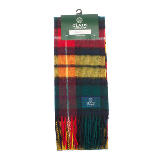 Lambswool scarf Buchanan Modern tartan | Scottish clan tartan scarf