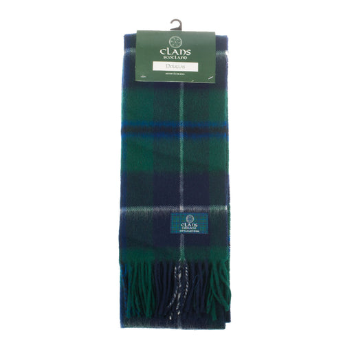 Lambswool scarf Douglas tartan | Scottish clan tartan scarf