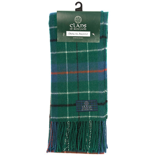 Lambswool scarf Duncan Ancient tartan | Scottish clan tartan scarf