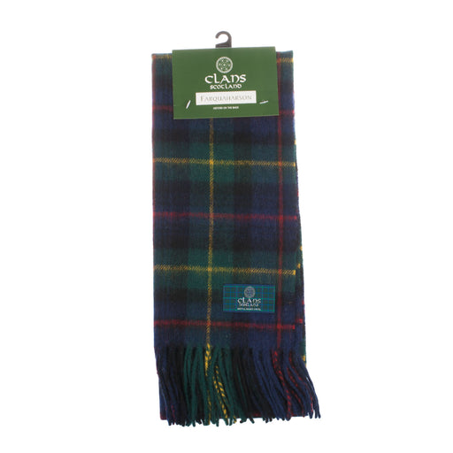 Lambswool scarf Farquharson tartan | Scottish clan tartan scarf
