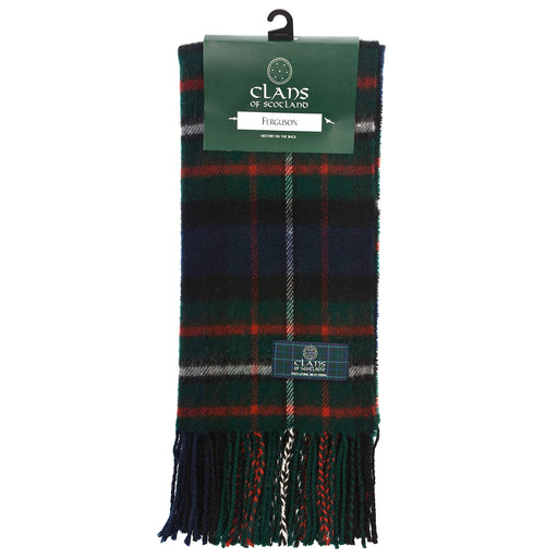 Lambswool scarf Ferguson tartan | Scottish clan tartan scarf