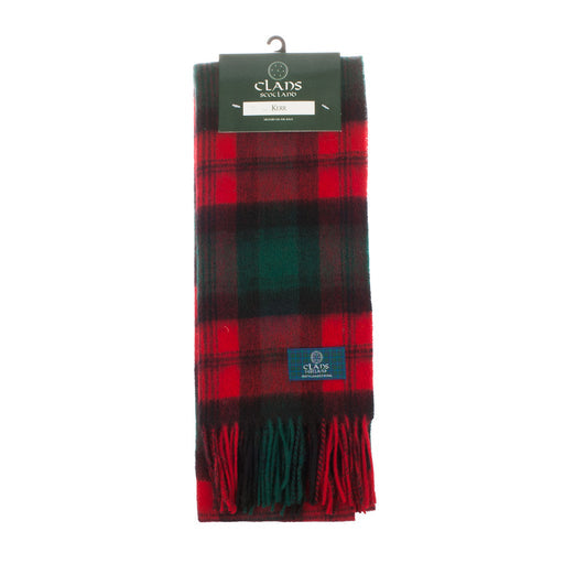 Lambswool scarf Kerr tartan | Scottish clan tartan scarf