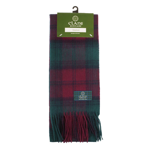 Lambswool scarf Lindsay tartan | Scottish clan tartan scarf