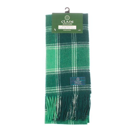 Lambswool scarf Macdonald Lord Of The Isles tartan | Scottish clan 