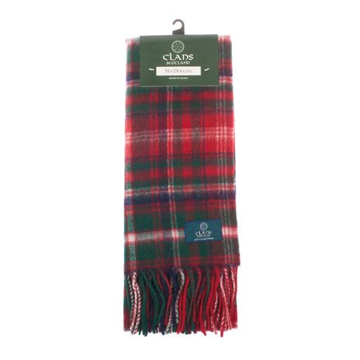Lambswool scarf Macdougall tartan | Scottish clan tartan scarf