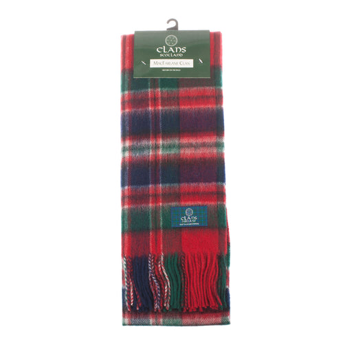 Lambswool scarf Macfarlane Clan tartan | Scottish clan tartan scarf