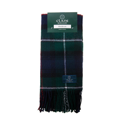 Lambswool scarf Mackenzie tartan | Scottish clan tartan scarf