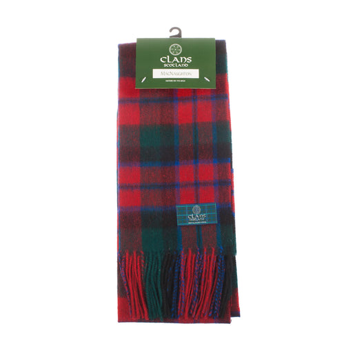 Lambswool scarf Macnaughton tartan | Scottish clan tartan scarf