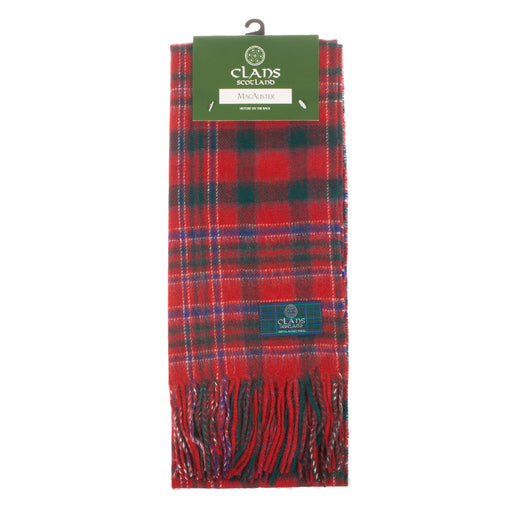 Lambswool scarf Macalister tartan | Scottish clan tartan scarf