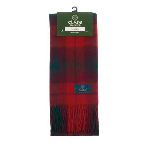Lambswool scarf Macnab tartan | Scottish clan tartan scarf