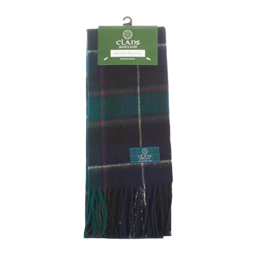 Lambswool scarf Macrae Hunting tartan | Scottish clan tartan scarf