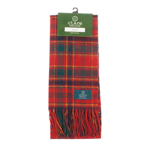 Lambswool scarf Munro tartan | Scottish clan tartan scarf