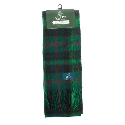Lambswool scarf Ross Hunting tartan | Scottish clan tartan scarf