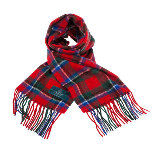 Lambswool scarf Sinclair Red tartan | Scottish clan tartan scarf