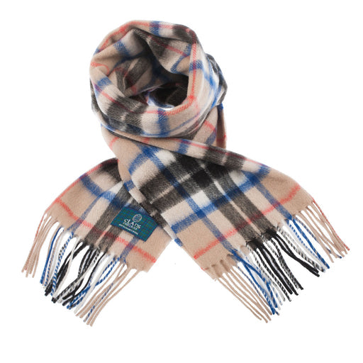 Lambswool scarf Thomson Camel tartan | Scottish clan tartan scarf