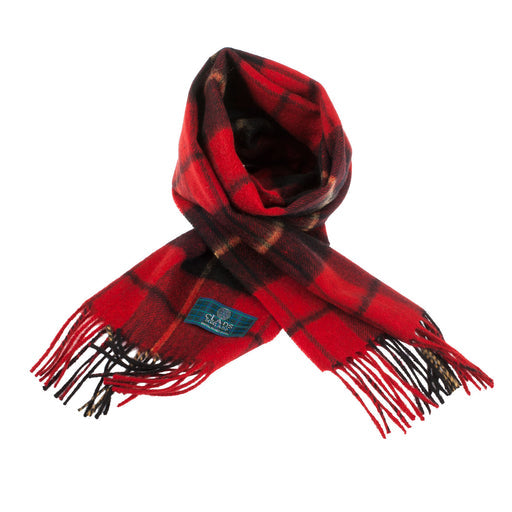 Lambswool scarf Wallace tartan | Scottish clan tartan scarf