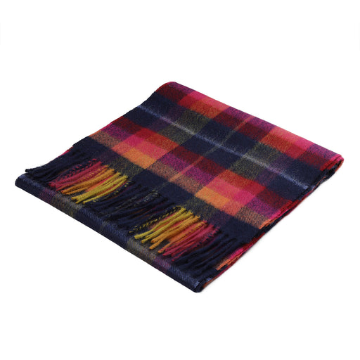 Cashmere Scarf Galaxy Plaid Navy
