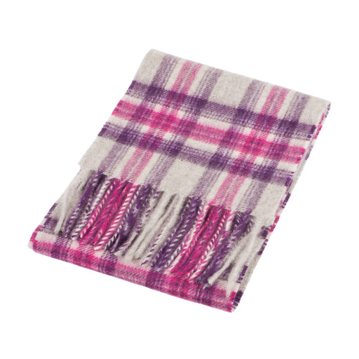 Cashmere Mini Scarf | Stewart Purple - Pure Cashmere