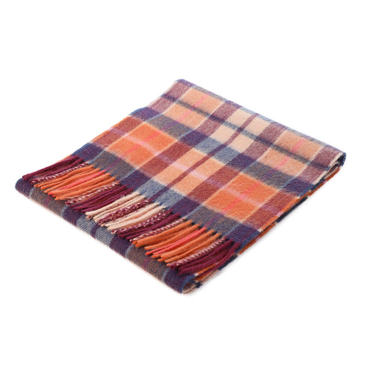 Lambswool Scarf | Cragg Check Ginger
