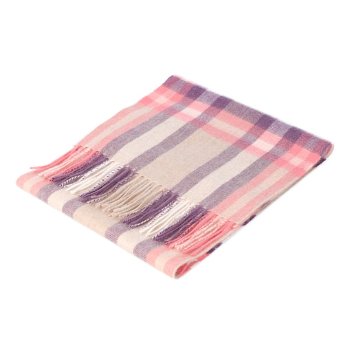 Lambswool Scarf | Deco Check Peony