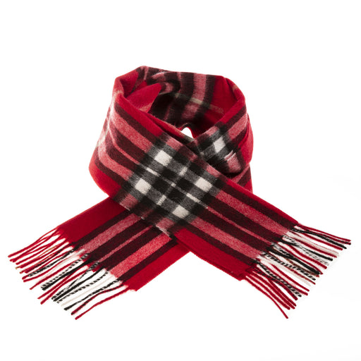 Lambswool Scarf | Enlarged Scotty Thomson Red