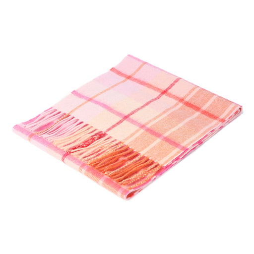 Lambswool Scarf | Mill Check Ginger