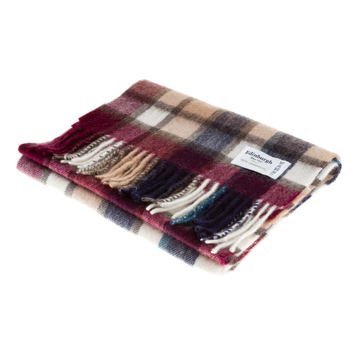 Lambswool Scarf | Artillery Check Navy/Camo