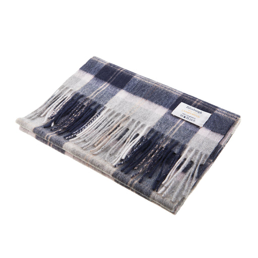 Lambswool scarf Bannockbane Silver | Scottish tartan scarf