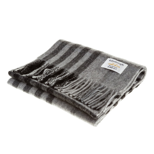 Lambswool Scarf | Chequer Tartan Dk Grey