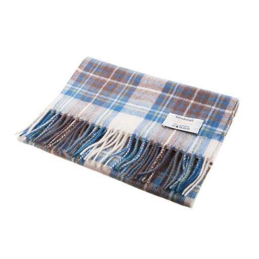 Lambswool scarf Stewart Muted Blue tartan | Scottish clan tartan scarf