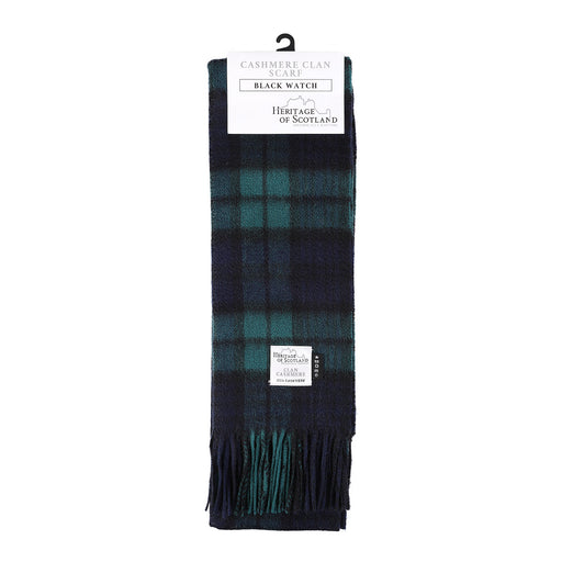 Cashmere scarf Black Watch tartan | Scottish clan tartan