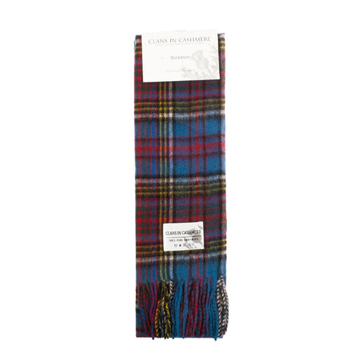 Cashmere scarf Anderson tartan | Scottish clan tartan