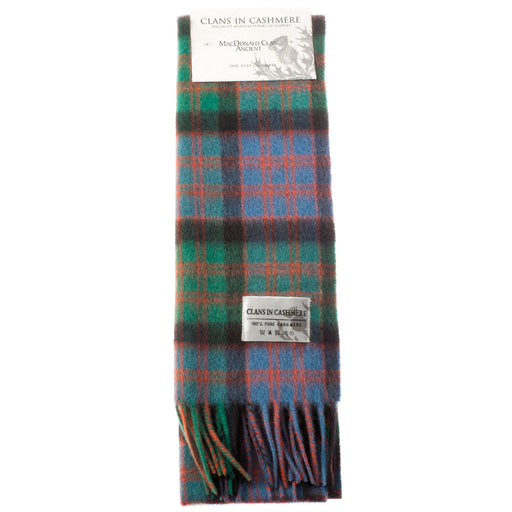 Cashmere scarf Macdonald Clan Ancient tartan | Scottish clan tartan