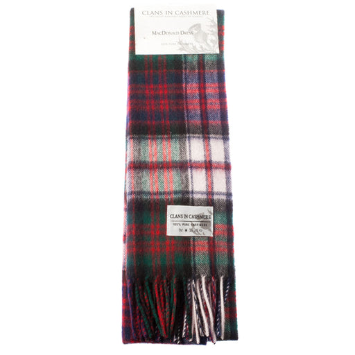 Cashmere scarf Macdonald Dress tartan | Scottish clan tartan