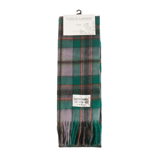 Cashmere scarf Craig tartan | Scottish clan tartan
