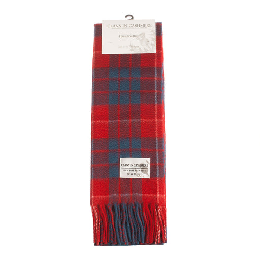 Cashmere scarf Hamilton Red tartan | Scottish clan tartan