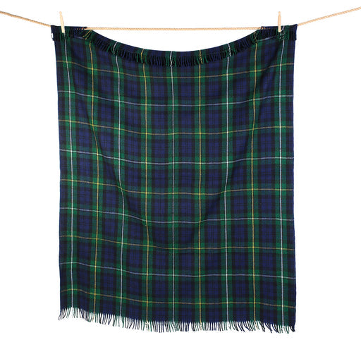 Highland Wool Blend Tartan Blanket / Campbell Of Argyll

