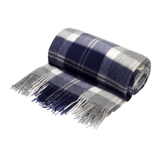 Lambswool Blanket Bannockbane Silver | 100% Lambswool