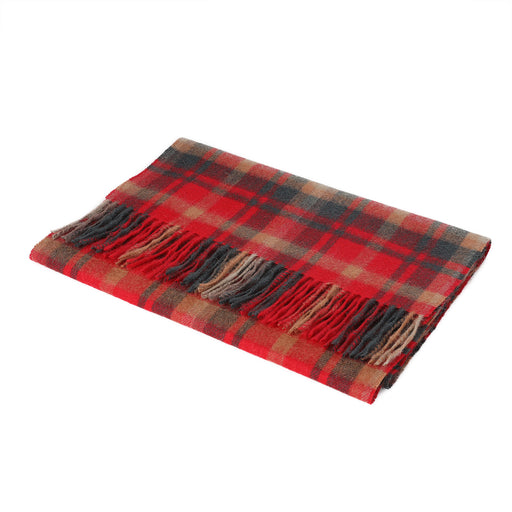 Lambswool Wide Scarf | Dark Maple
