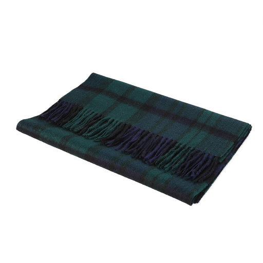 Lambswool Wide Scarf | Black Watch Double Scale