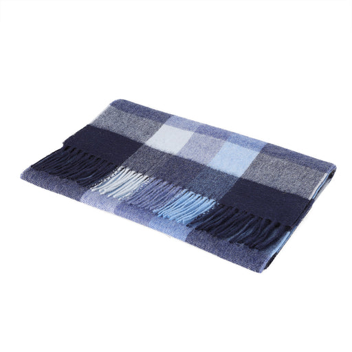 Lambswool Wide Scarf | Galaxy Check Eclipse
