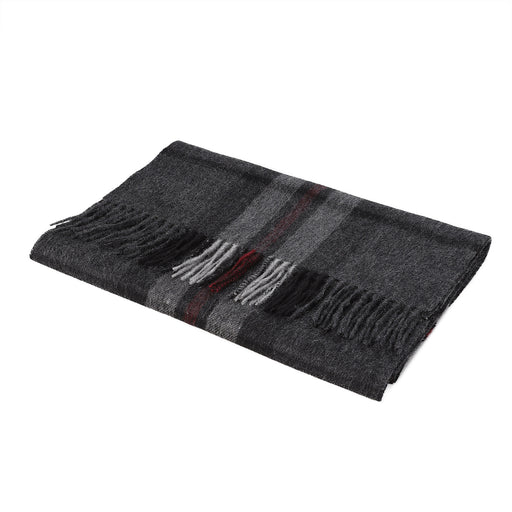 Lambswool Wide Scarf | Thomson Charcoal