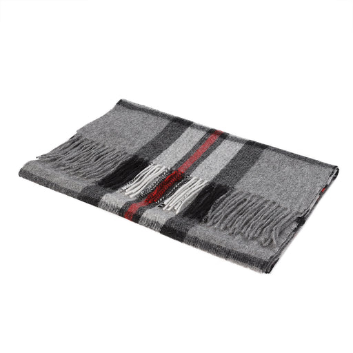 Lambswool Wide Scarf | Thomson Grey