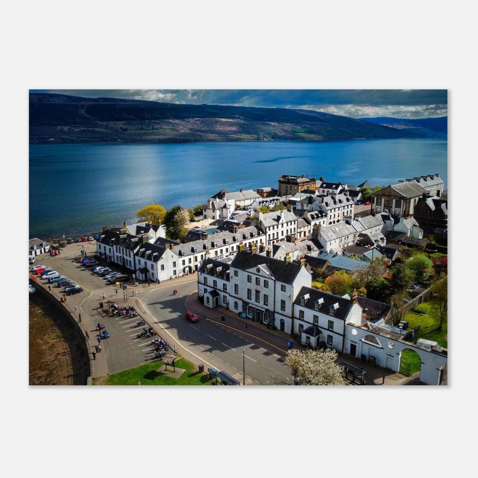 Inveraray wall art poster Loch Fyne Scotland townscape