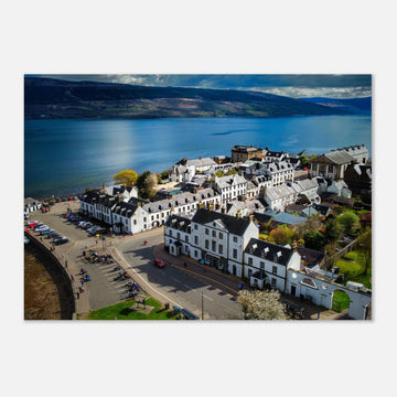 Inveraray wall art poster Loch Fyne Scotland townscape