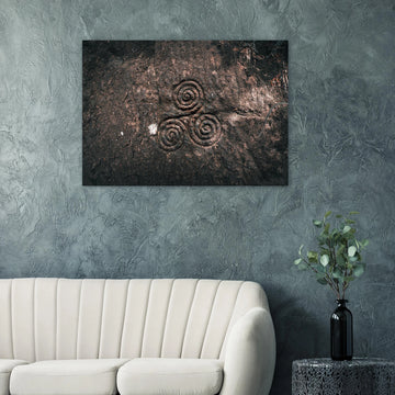 Triskelion wall art poster Midlothian Scotland premium matte